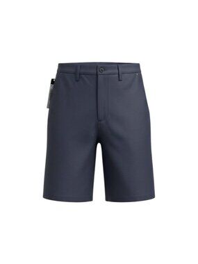 Aramark Navy Blue Flat Front Shorts Mens Size 36R